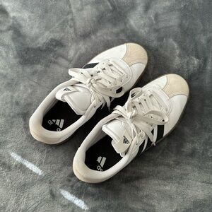 Adidas Classic White and Black Trainers